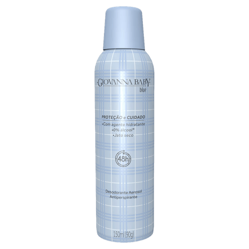 Desodorante Aerossol Antiperspirante Blue Giovanna Baby 150ml Spray