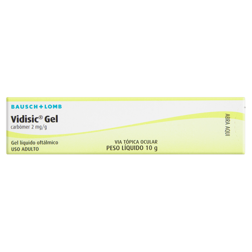 Colírio Vidisic Gel 2mg Vidisic 10g Gel Oftálmico