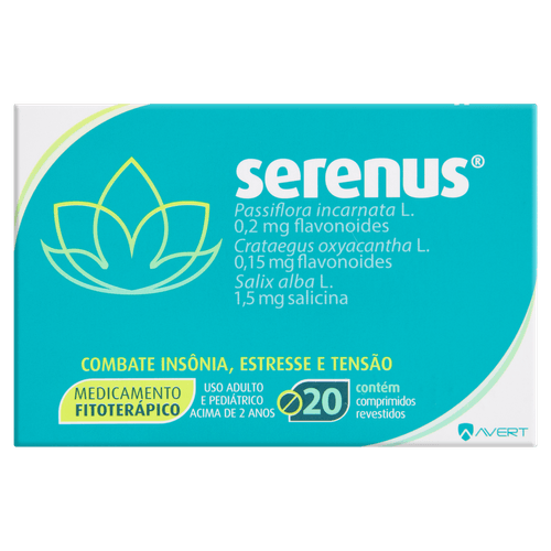 Serenus Avert Caixa 20 Comprimidos Revestidos