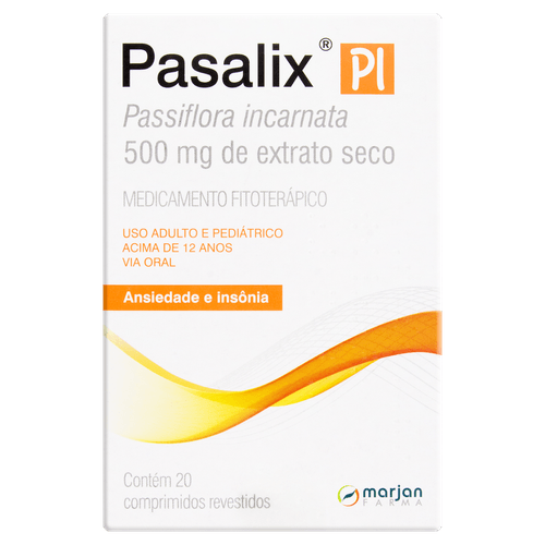 Pasalix PI 500mg - 20 Comprimidos
