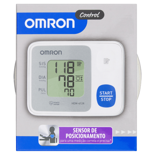 Monitor de Pressão Pulso Automático HEM-6124 Omron