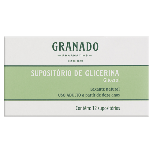 Supositório de Glicerina Granado Caixa 12 Unidades