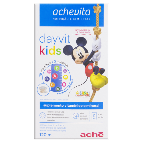 Dayvit Kids Sabor Tutti Frutti 120ml