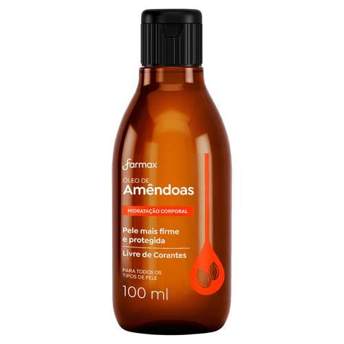 Óleo Corporal de Amêndoas Farmax Frasco 100ml