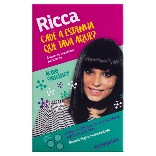 Adesivos Secativos Para Acne Ricca 3744 - Ricca