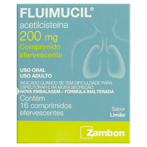 Fluimucil 200mg 16 Comprimidos Eferv