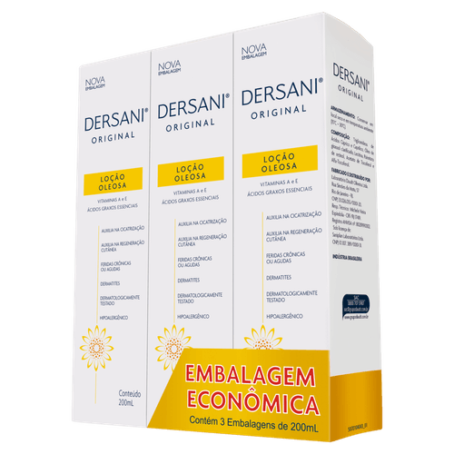 Kit Loção Ole Dersani 200Ml 03Un - Dersani
