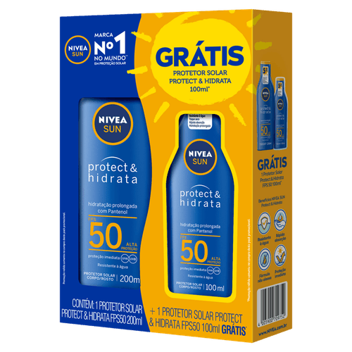 Nivea Sun P&H Fp50 200Ml+Fp50 100Ml Gts