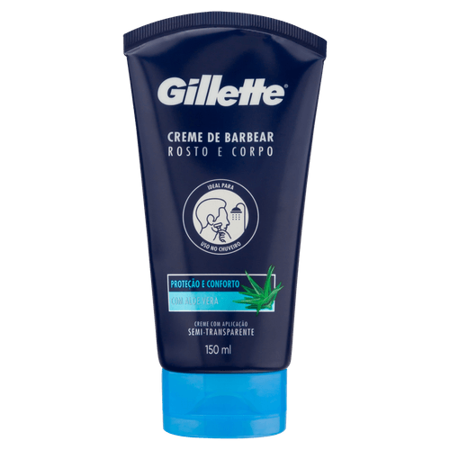 CREME DE BARBEAR GILLETTE PROTEÇÃO E CONFORTO 150ML