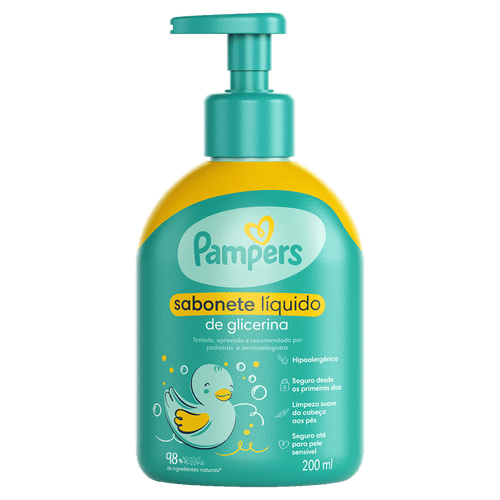 Sabonete Líquido Pampers Glicerina - 200ml