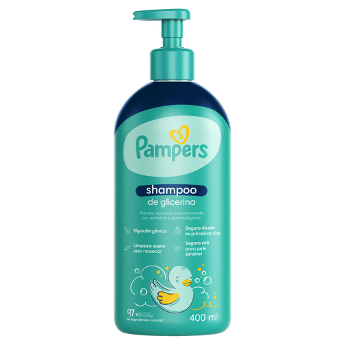 Shampoo Infantil de Glicerina Pampers - 400ml