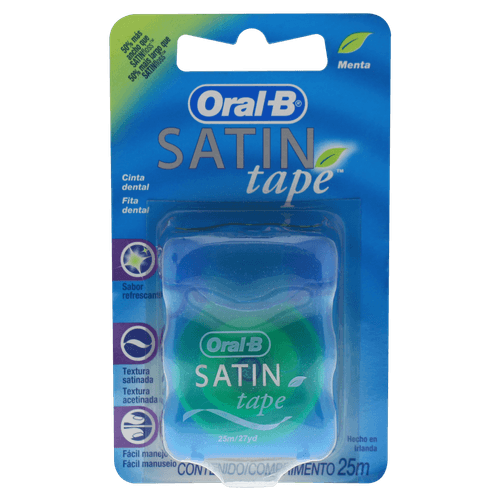 Fio Dental Oral B Satintape 25M - Oral B Satinfloss