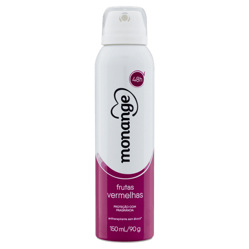 Desodorante Monange Aerosol Frutas Vermelho 90G - Monange