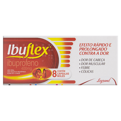 Ibuflex 400mg 8 Cápsulas