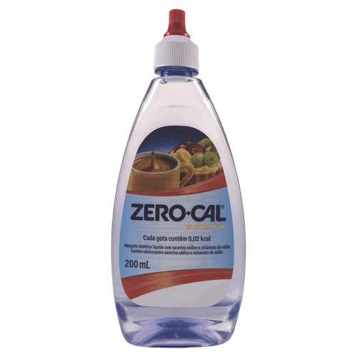 Adoçante Zero Cal Líquido 200Ml - Zero Cal