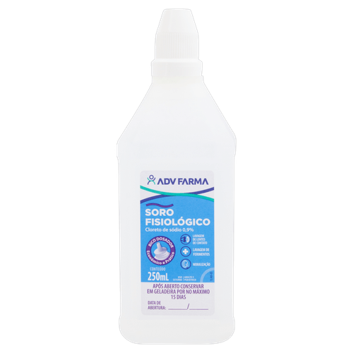 Soro Fisiologico Adv Cloreto Sod 0,9% Bico Dosado 250Ml - Adv