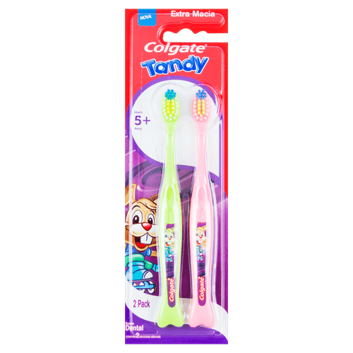 Escova Dental Infantil Extramacia Colgate Tandy 2 Unidades