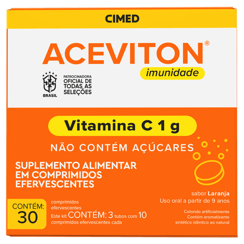Kit Aceviton 30 Comprimidos 1g
