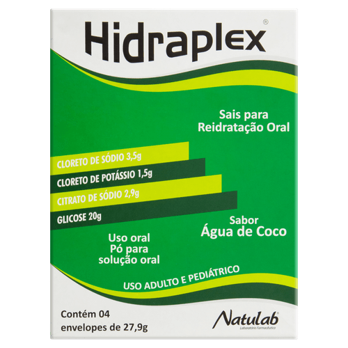 Hidraplex Água de Coco 4 Envelopes 27,9g