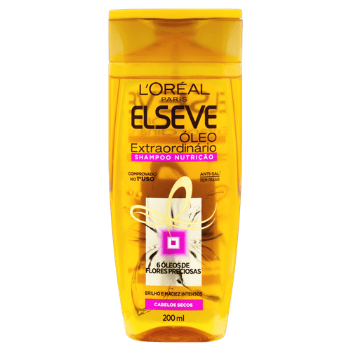 Shampoo Elseve Nutrição Óleo Extraordinário LOréal, 200ml
