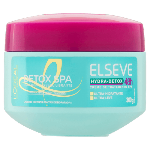 Creme de Tratamento Hydra-Detox Anti-Oleosidade 48H 300g Elseve