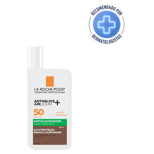 Protetor Solar Facial Anthelios Airlicium FPS 50 Antioleosidade Cor 6.0 - 40ml