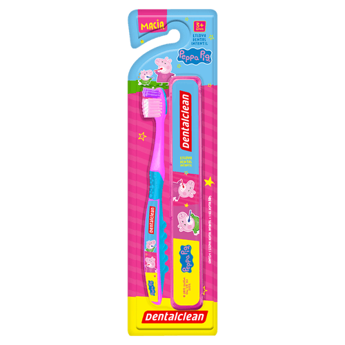 Escova Escolar Peppa Macia Dental Clean
