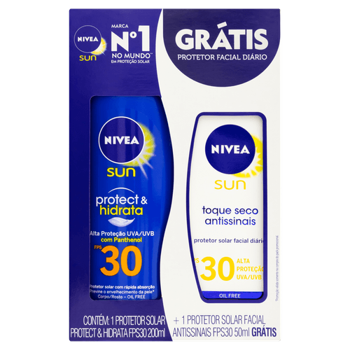 Nivea Sun P&H Fps30 200Ml+Fac Fps30 50Ml