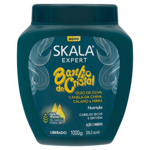 Creme de Tratamento Skala Expert Banho de Cristal Plus Pote 1000g