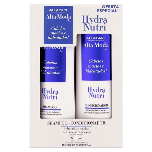 Kit Shampoo + Condicionador Alfaparf Alta Moda É... Hydra Nutri 300ml Cada