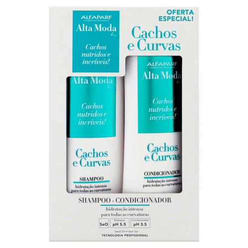 Kit Shampoo + Condicionador Alfaparf Alta Moda É... Cachos e Curvas 300ml Cada