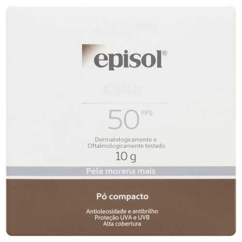 Pó Compacto Episol Color FPS50 - Pele Morena +