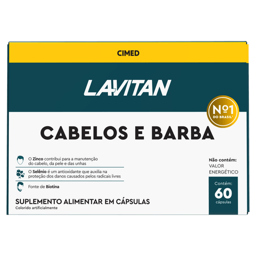 Lavitan Cabelos e Barba - 60 cápsulas