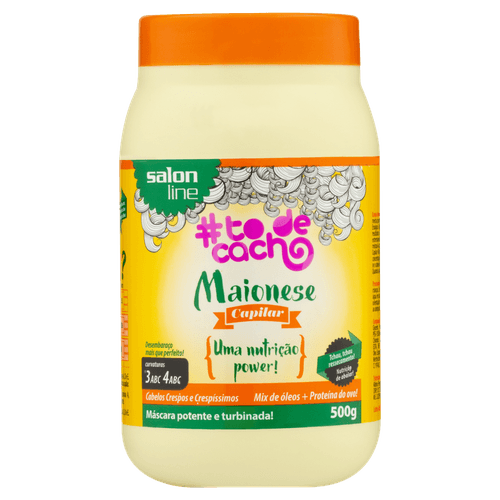 Maionese Capilar para Cachos Nutri Pwr To de Cacho 500g Salon Line
