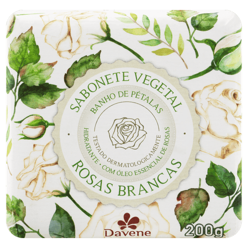 Sabonete Veg Rosa Branco 200G - Davene