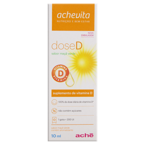 Dose D Solução Oral Sabor Maca Verde 10ml