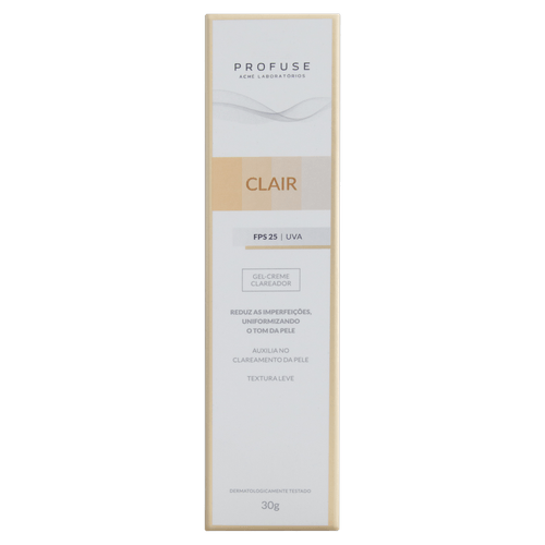 Clair Gel Creme Cloridrato Fps25 30G Profuse - Profuse Clair Gel