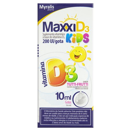 Maxxi D3 Kids 200Ui Solução Oral Cgt 10ml