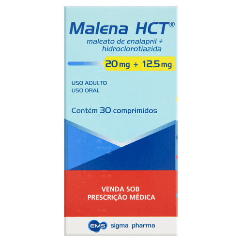 Malena Hct 20 + 12,5mg 30 Comprimidos