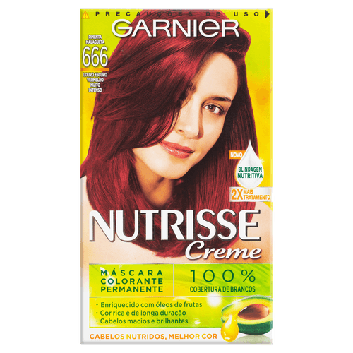 Tintura Garnier Nutrisse Creme 666 Pimenta Malagueta