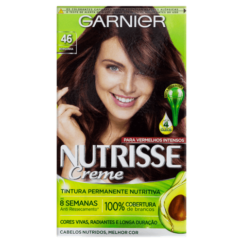 Tintura Garnier Nutrisse 46 Vermelho Borgonha - Nutrisse