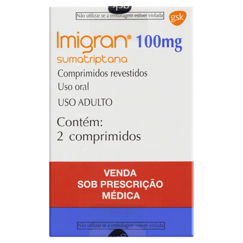 Imigranola 100mg 2 Comprimidos