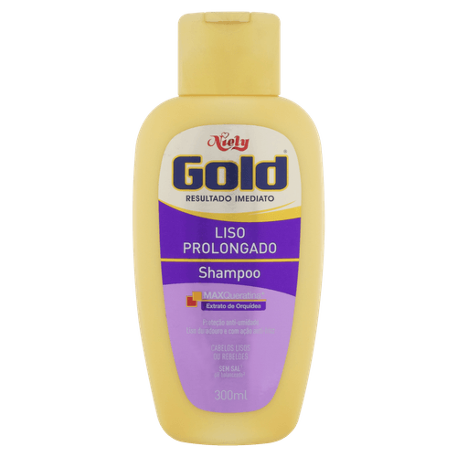 Shampoo Niely Gold Liso Prolong 300Ml - Niely Gold
