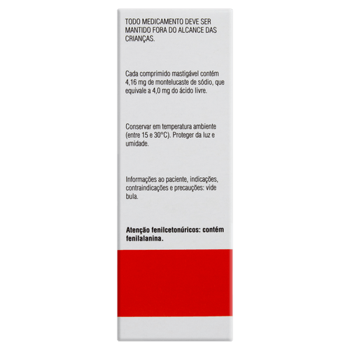 Singulair Pediátrico 4mg 30 Comprimidos Mastigaveis