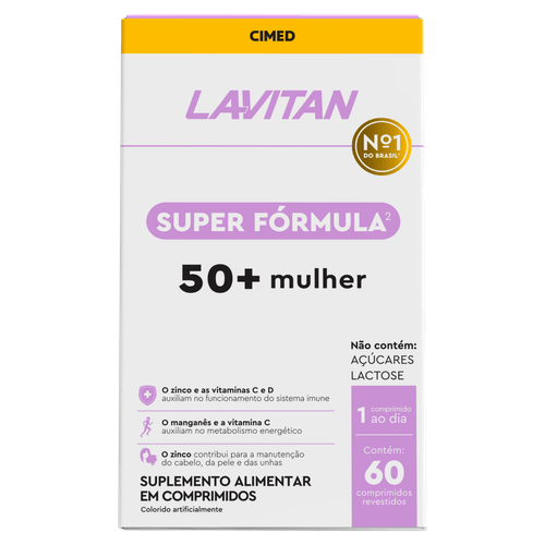 Lavitan Super Fórmula 50+ Mulher - 60 comprimidos