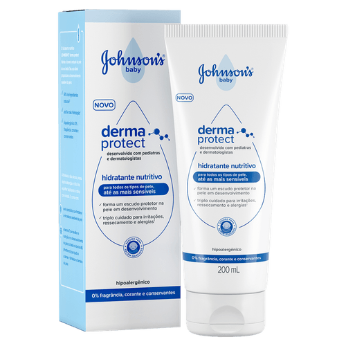 Hidratante Nutritivo Johnsons Baby Derma Protect - 200ml