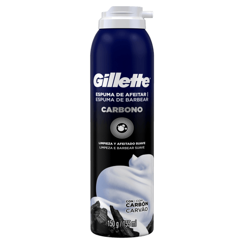 Espuma de Barbear Gillette Carbono - 150g