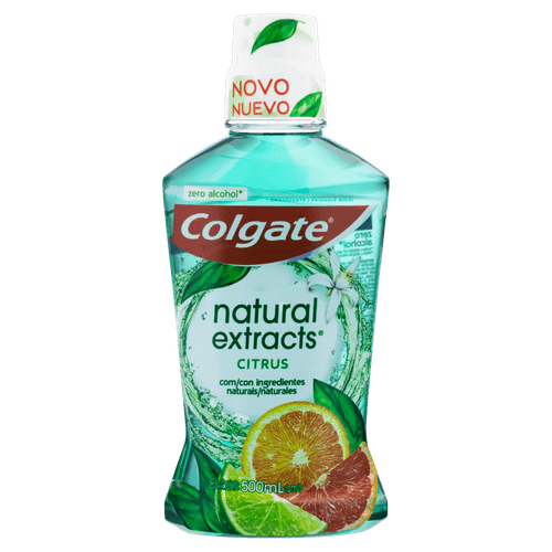 Enxaguante Bucal Zero Álcool Citrus Colgate Natural Extracts Frasco 500ml