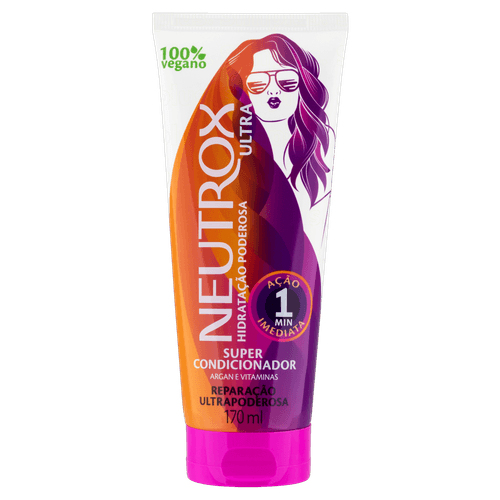 Super Condicionador Neutrox Reparação Ultrapoderosa Bisnaga 170ml