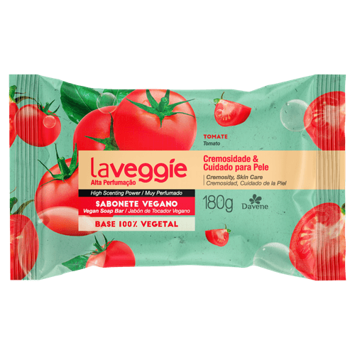 Sabonete em Barra Laveggie Tomate 180g Vegetal Davene